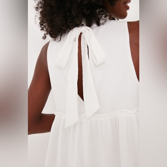 NEW Tuckernuck Pomander Place White Lightweight Gauze Morgan Dress - extra small - Picture 5 of 9